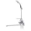 смеситель для ванны с душем raiber comfort r4502 хром, универсальный