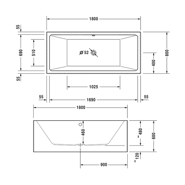 ванна duravit vero air 760418000as0000 акриловая, на каркасе, с аэромасажем, акриловая панель,180x80 cм, белый