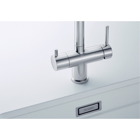 смеситель blanco fontas-s ii silgranit 525200 для кухни, с подключением к фильтру, цвет антрацит