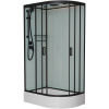 Душевая кабина 120x80x220 см Frank F412/1L М Black 20066 текстурное стекло