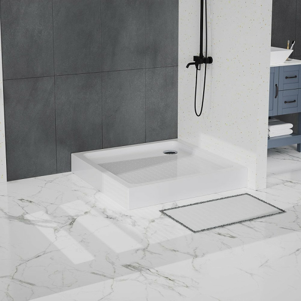акриловый поддон для душа belbagno tray 100x100 tray-bb-a-100-15-w белый