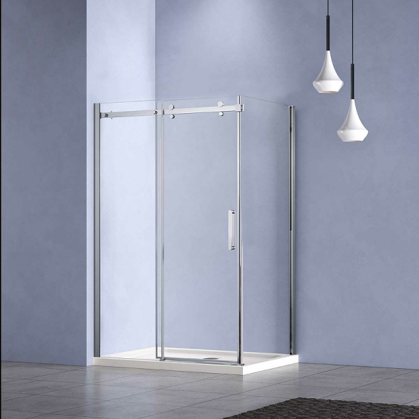 душевой уголок vincea como-n 150×90 vsr-4cn9015cl профиль хром, стекло прозрачное