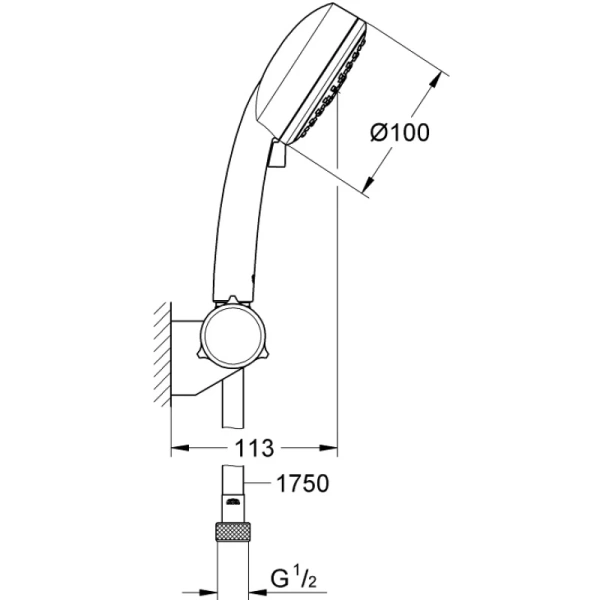 душевой набор grohe new tempesta cosmopolitan 27584002