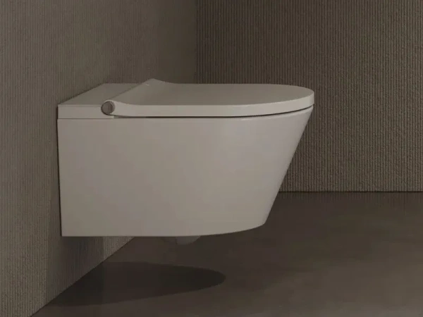 унитаз hatria h-smart y9d301 подвесной, безободковый, с крышкой-биде, пульт ду, белый