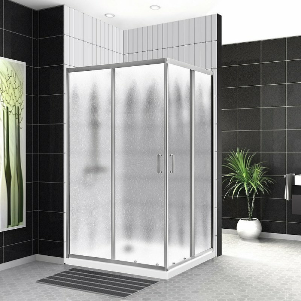 душевой уголок belbagno uno 120×100 uno-195-ah-2-120/100-ch-cr профиль хром, стекло шиншилла