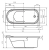 акриловая ванна riho columbia 150x75 b002001005 (ba0200500000000) без гидромассажа