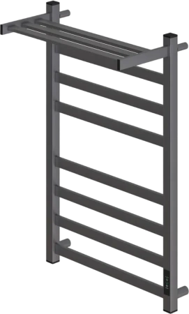 Полотенцесушитель Point Меркурий PN83858PGR электрический, с полкой, 50x80 см, графит