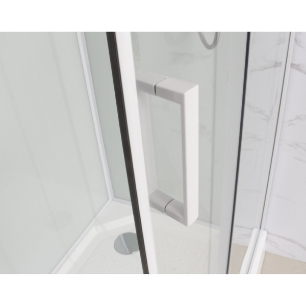 душевая кабина frank f408 white без крыши 80х80