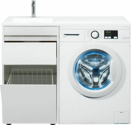 тумба с раковиной aquanet токио 110 l 239298 белая