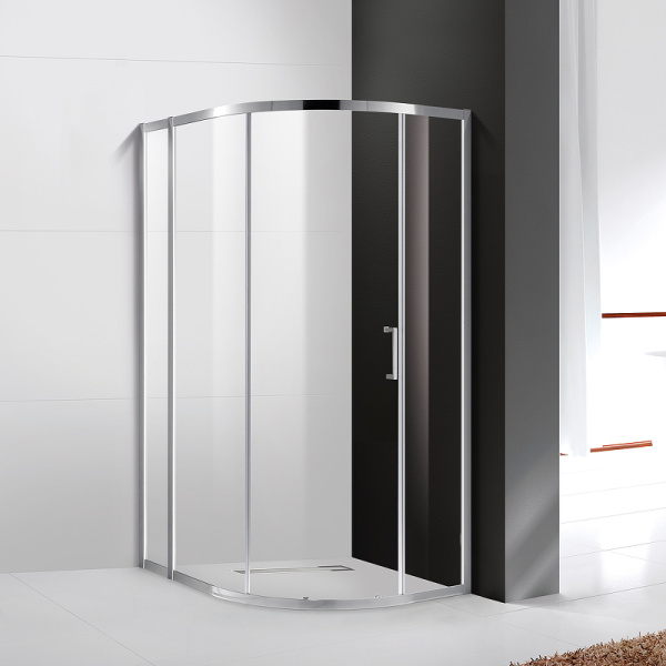 душевой уголок cezares molveno 110x90 molveno-rh-1-110/90-c-cr-iv профиль хром стекло прозрачное