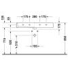 раковина накладная/подвесная 100 см duravit vero 0454100000