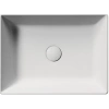 раковина gsi kube x 942909 накладная, 50x37 см, bianco opaco (белый матовый)