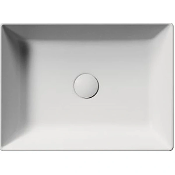 раковина gsi kube x 942909 накладная, 50x37 см, bianco opaco (белый матовый)