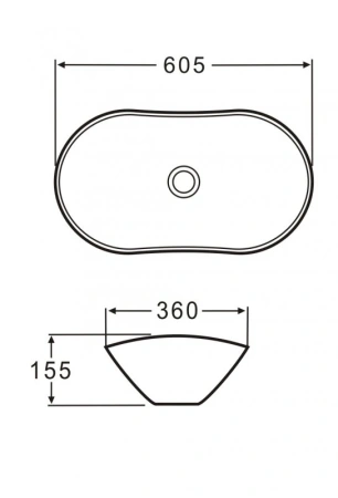 раковина-чаша belbagno 60 bb1404-h316 бежевая матовая