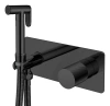 Гигиенический душ со смесителем Boheme Stick 127-BB.2 черный матовый