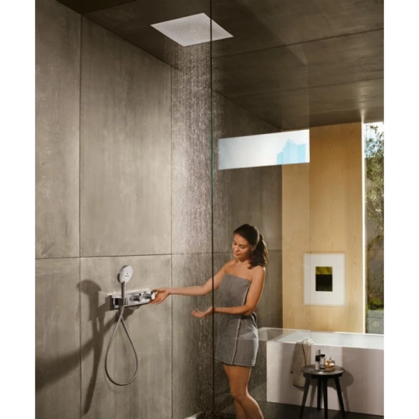 верхний душ hansgrohe raindance e air 1jet 400×400 мм, ½’ 26252000