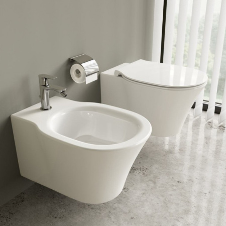 сиденье для унитаза ideal standard connect air e036601 с микролифтом, петли хром