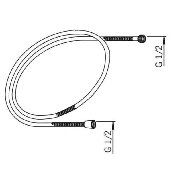 душевой шланг 150 см ideal standard alpha b964952aa