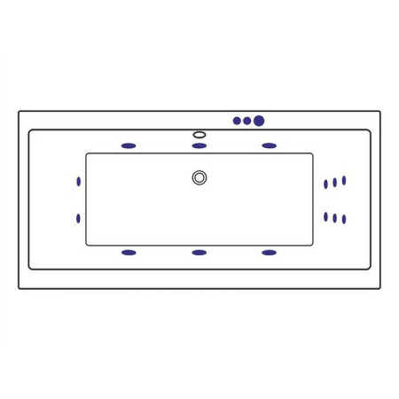 акриловая ванна excellent pryzmat 200x90 "smart" цвет бронза