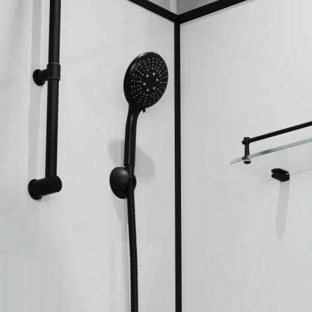 душевая кабина niagara standart st90/15ql/kl/bkt 90х90 см, без крыши, с тропическим душем