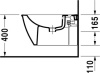 биде подвесное duravit darling new 2249150000