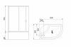 душевой уголок royal bath rb 8120bk-t-l