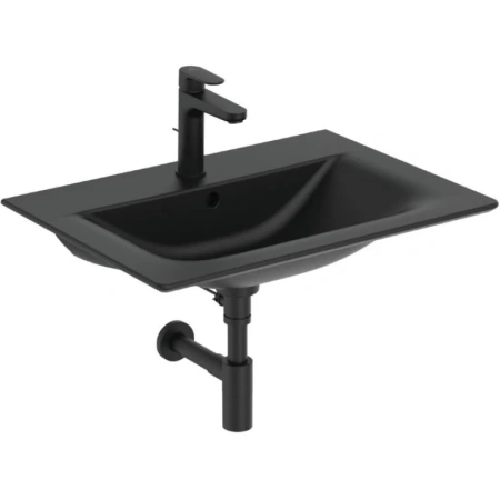 раковина полувстраиваемая ideal standard connect air 64х46, e0289v3 с отверстием под смеситель