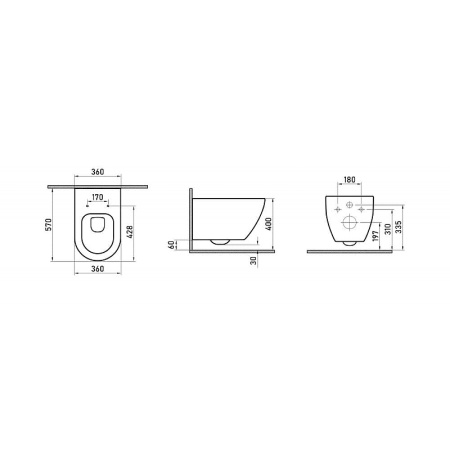 комплект унитаза с инсталляцией berges novum rimless 043217 с сиденьем микролифт и черной клавишей смыва
