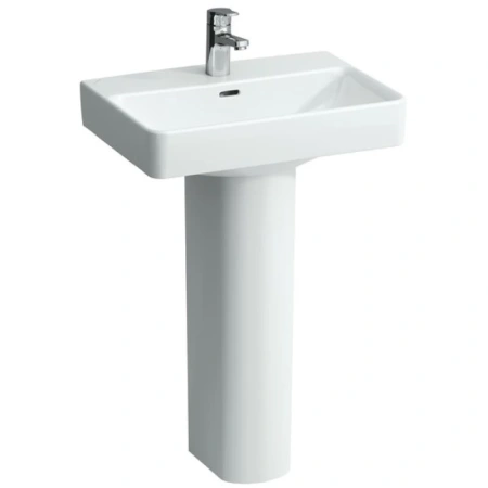 раковина laufen pro 8.1895.1.000.104.1 55х48 см, подвесная, белая