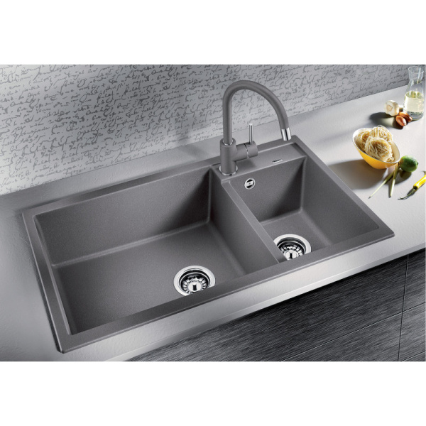 кухонная мойка blanco metra 9 517364 серый беж