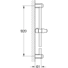 душевая штанга 920 мм grohe tempesta classic 27524000