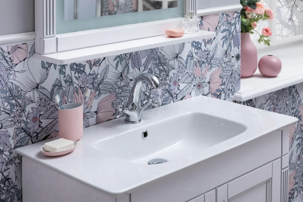 раковина полувстраиваемая aquanet sanovit sharp 105 14105-kl 00196393 белая