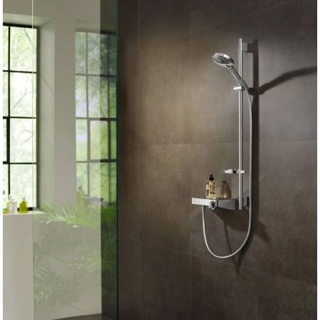 душевой гарнитур hansgrohe raindance select s 120 3j powderrain/unica's puro 900 27667000