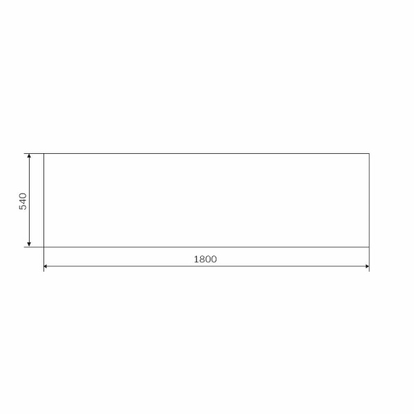 панель фронтальная 180 см am.pm gem w93a-180-070w-p