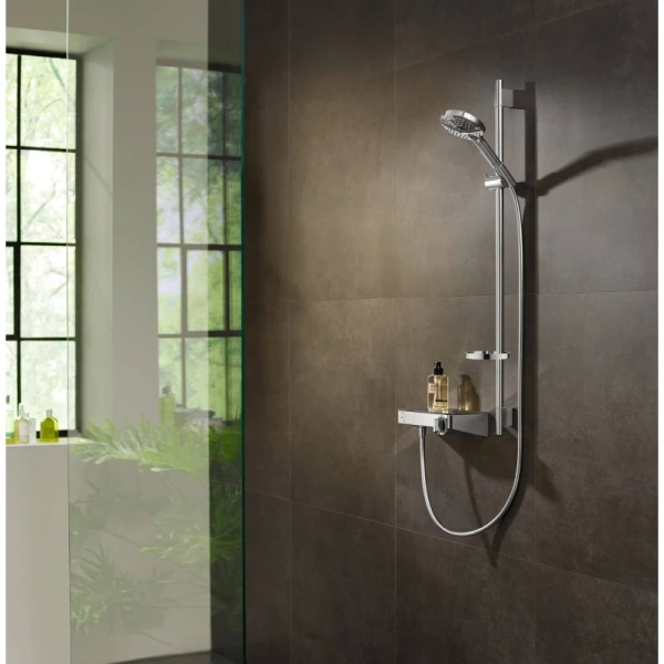 душевой гарнитур hansgrohe raindance select s 120 3j powderrain/unica's puro 900 27667000