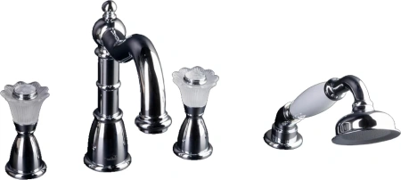 Смеситель на борт ванны Boheme Camelia 396 Хром
