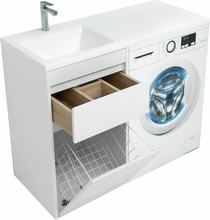 тумба с раковиной aquanet токио 110 l 239298 белая