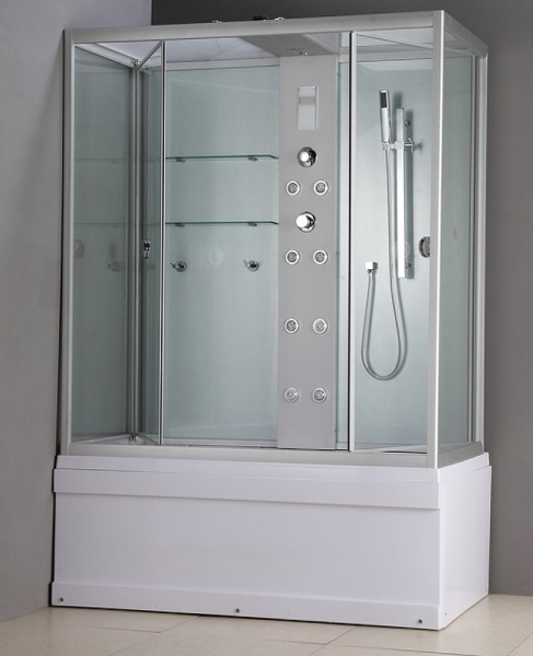 душевой бокс timo lux 148x82 tl-1505 с гидромассажем