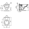 подвесной безободковый унитаз ideal standard i.life a t471601