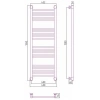 полотенцесушитель водяной 1200x400 золотой сунержа богема+ 03-0220-1240