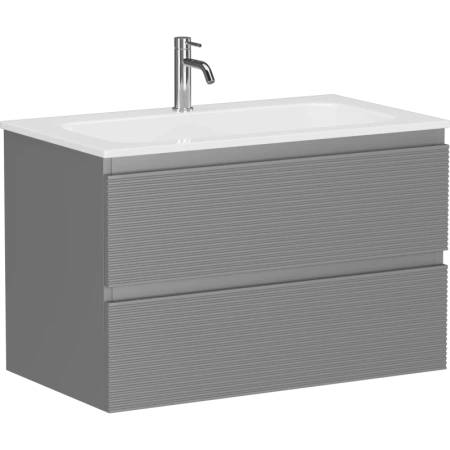 Тумба под раковину Sancos Folk 80 FL80ES подвесная Ergraut soft