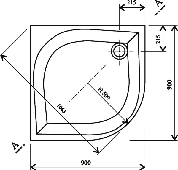 душевой поддон ravak galaxy elipso pan 90×90 a227701410 белый