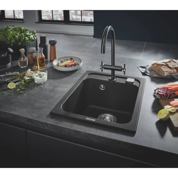 кухонная мойка grohe k700 черный 31650ap0