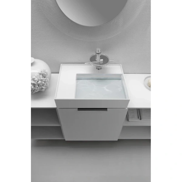 накладная раковина в ванную 60 см laufen kartell 8.1033.5.000.112.1