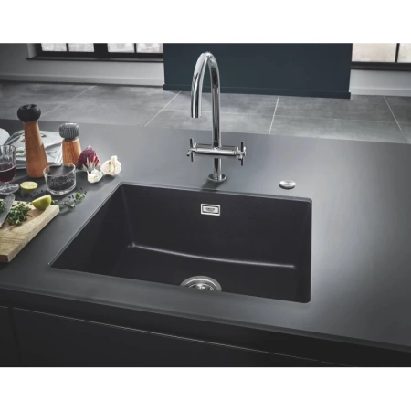 кухонная мойка grohe k700 черный 31655ap0