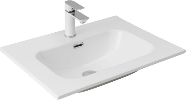раковина 60 см aquanet flat 00254363 белая