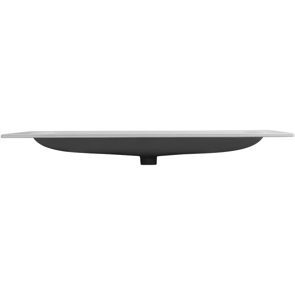 раковина cezares eco czr-8073-120-1-2 121x46 см, накладная, белый