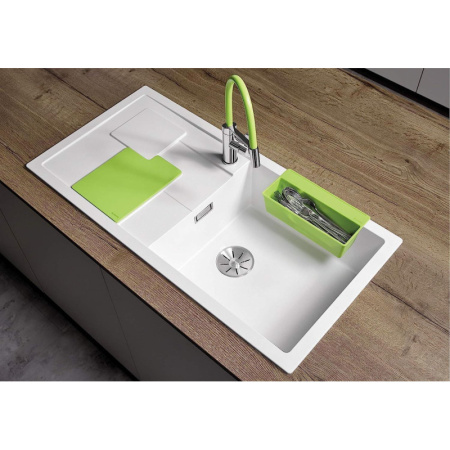 кухонная мойка blanco sity xl 6s infino 525063 белый/киви