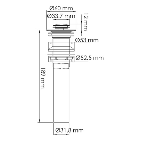 донный клапан wasserkraft a249 click-clack, хром