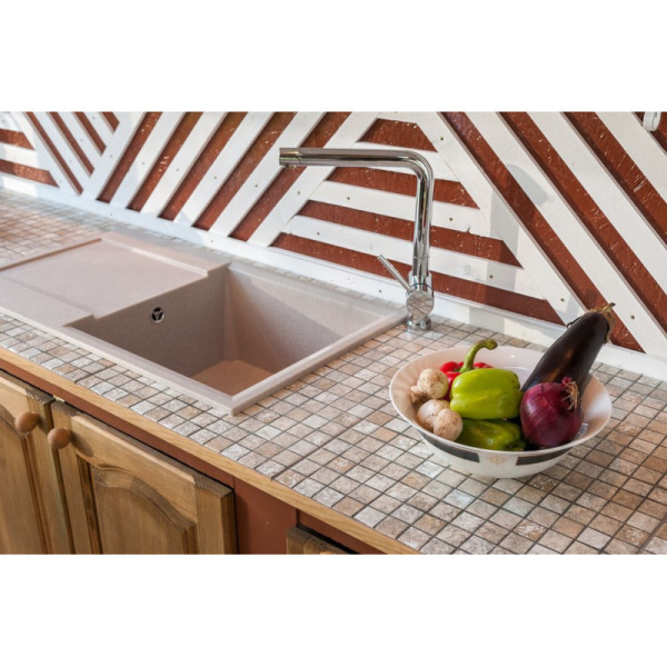 смеситель omoikiri akashi oak-cr-35 для кухни, хром